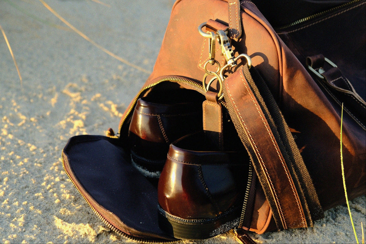Dedicated shoe compartment inside the COFFT Duffle Bag
