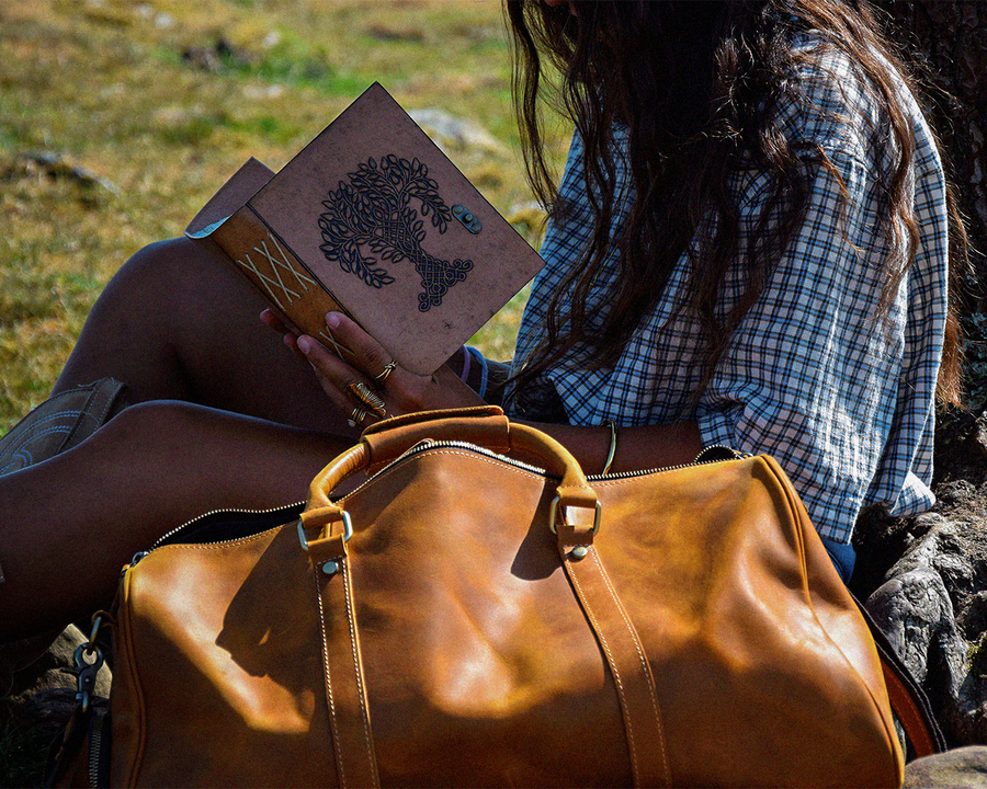 Latte lane, pairs Duffle + Notebook (bundle upsell relevance)